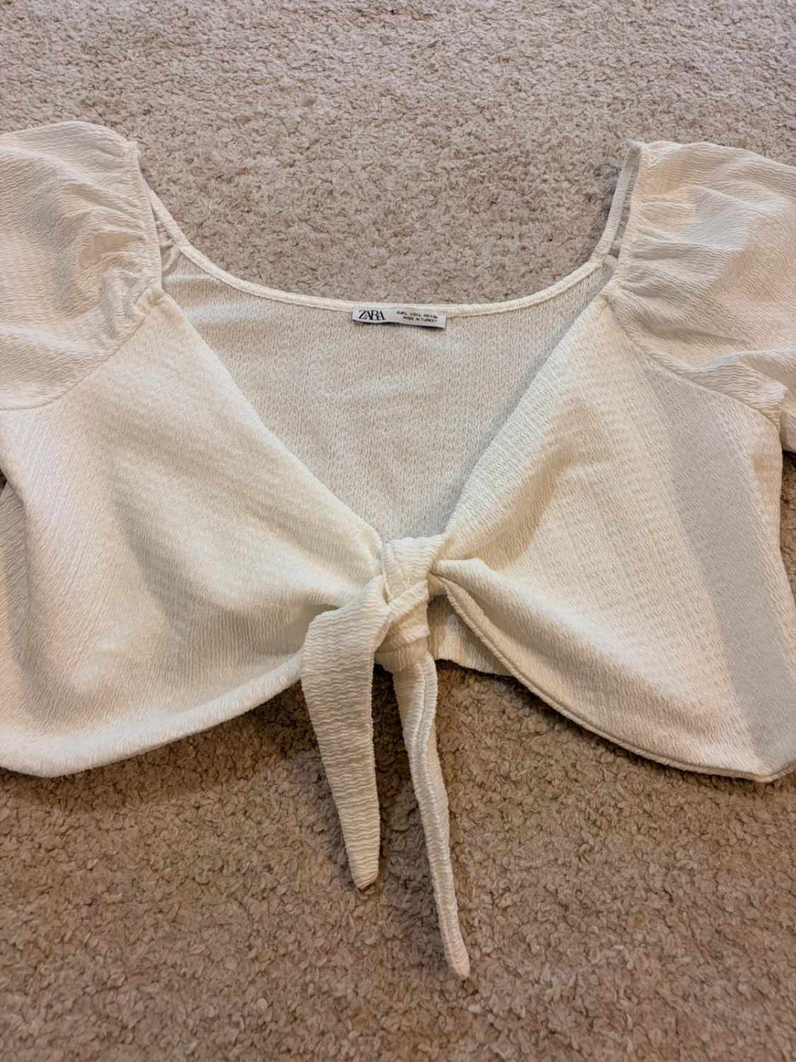 🤍 Top Zara - Blanc - Taille L