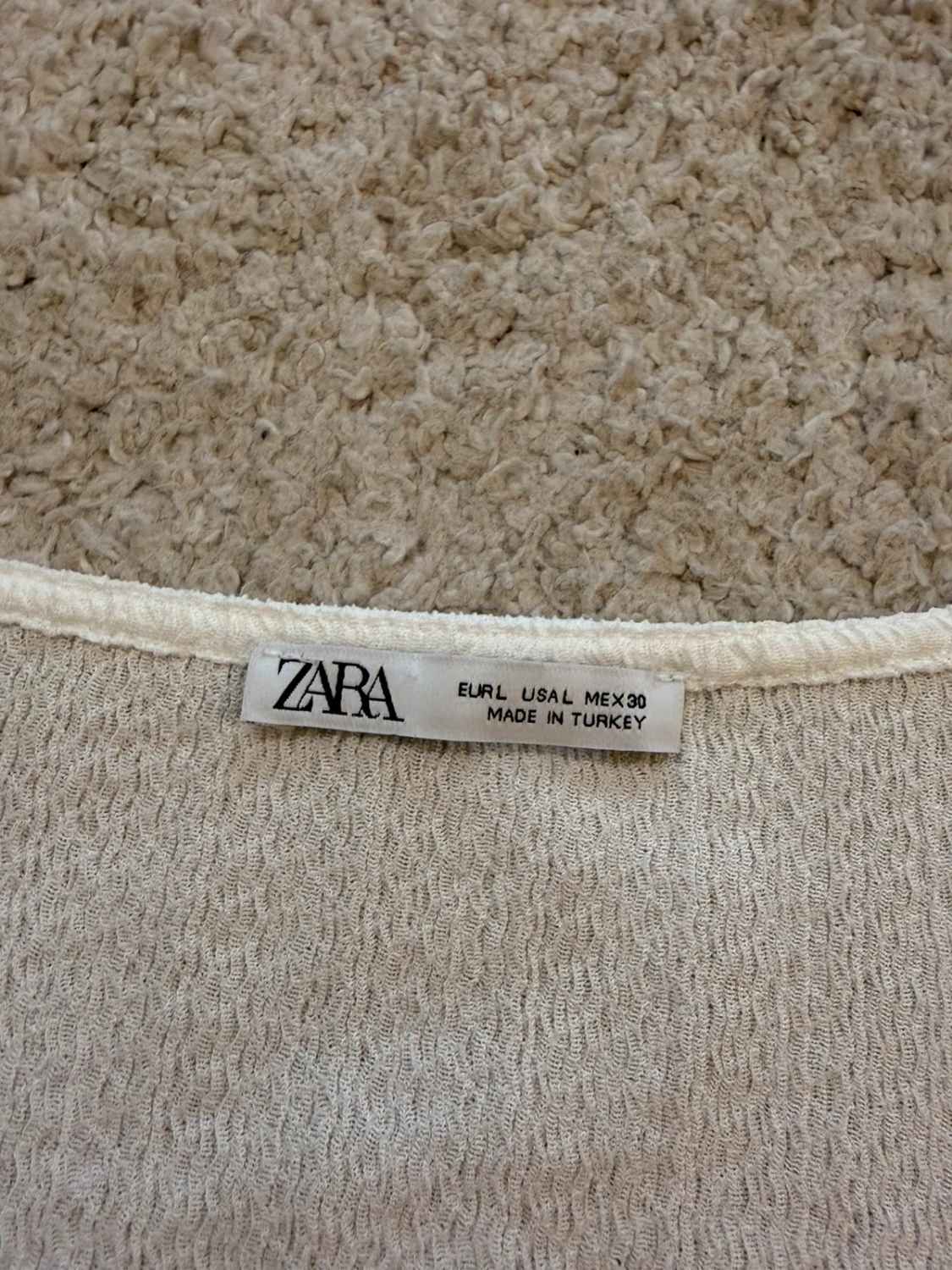 🤍 Top Zara - Blanc - Taille L