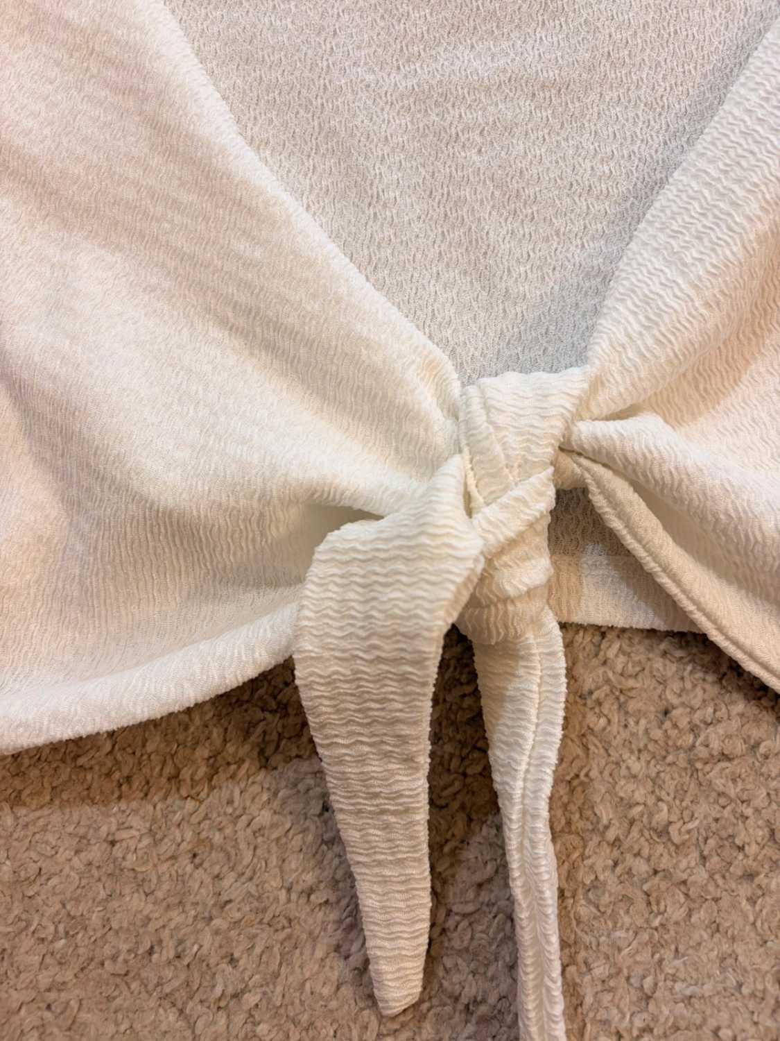 🤍 Top Zara - Blanc - Taille L