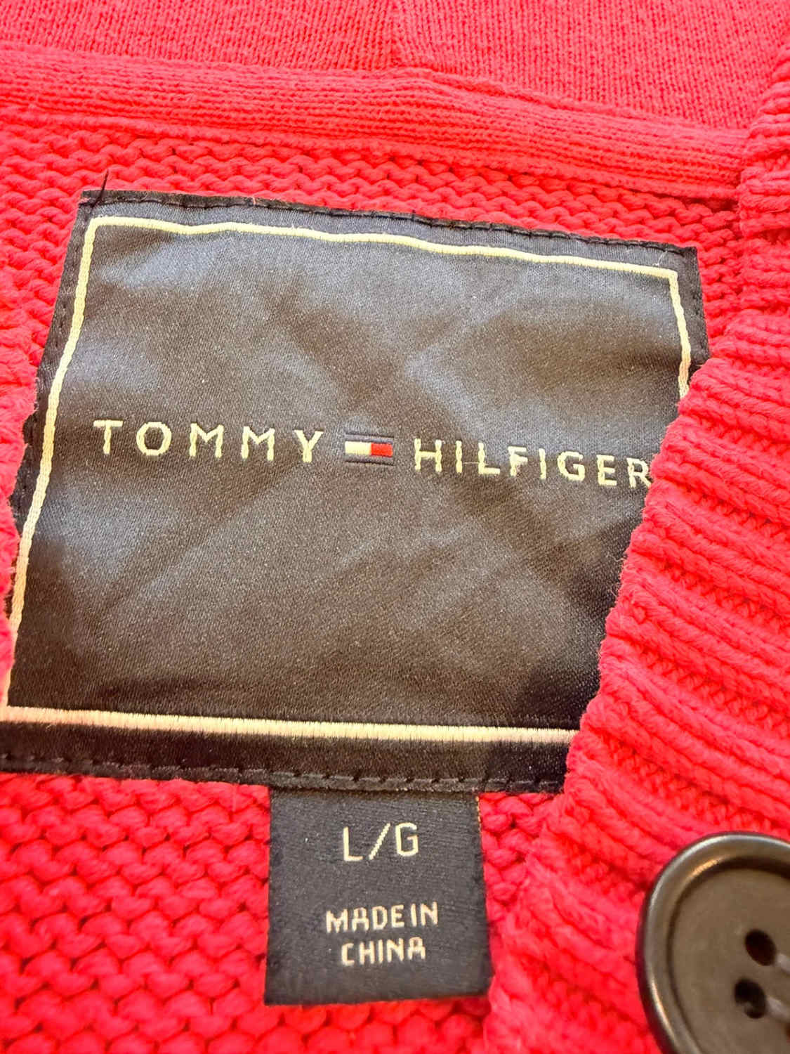 💖 Sweat à Capuche Tommy Hilfiger Femme Câble - Fuchsia - Taille L/G