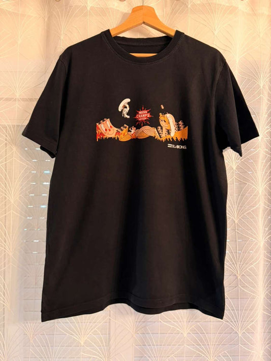 🖤 T-shirt Billabong Femme Imprimé Noir - Style Surf & Casual