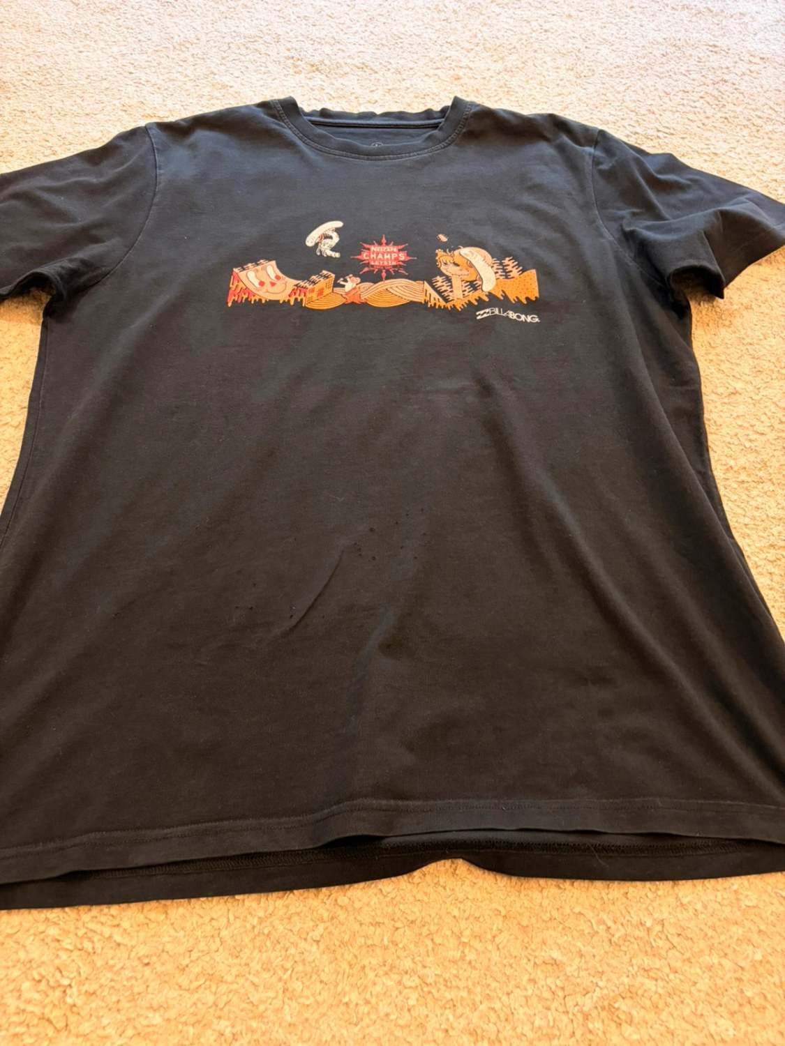 🖤 T-shirt Billabong Femme Imprimé Noir - Style Surf & Casual