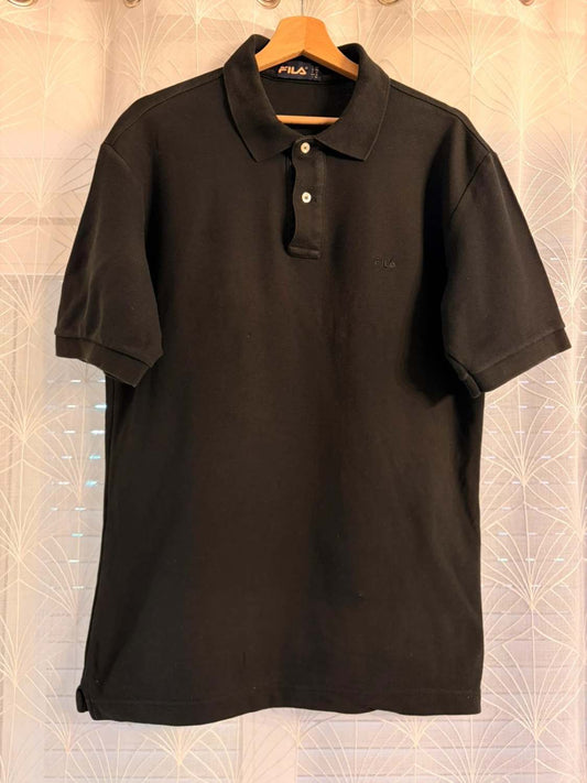 🎾 Polo Fila Noir - Coupe Italienne & Sportive