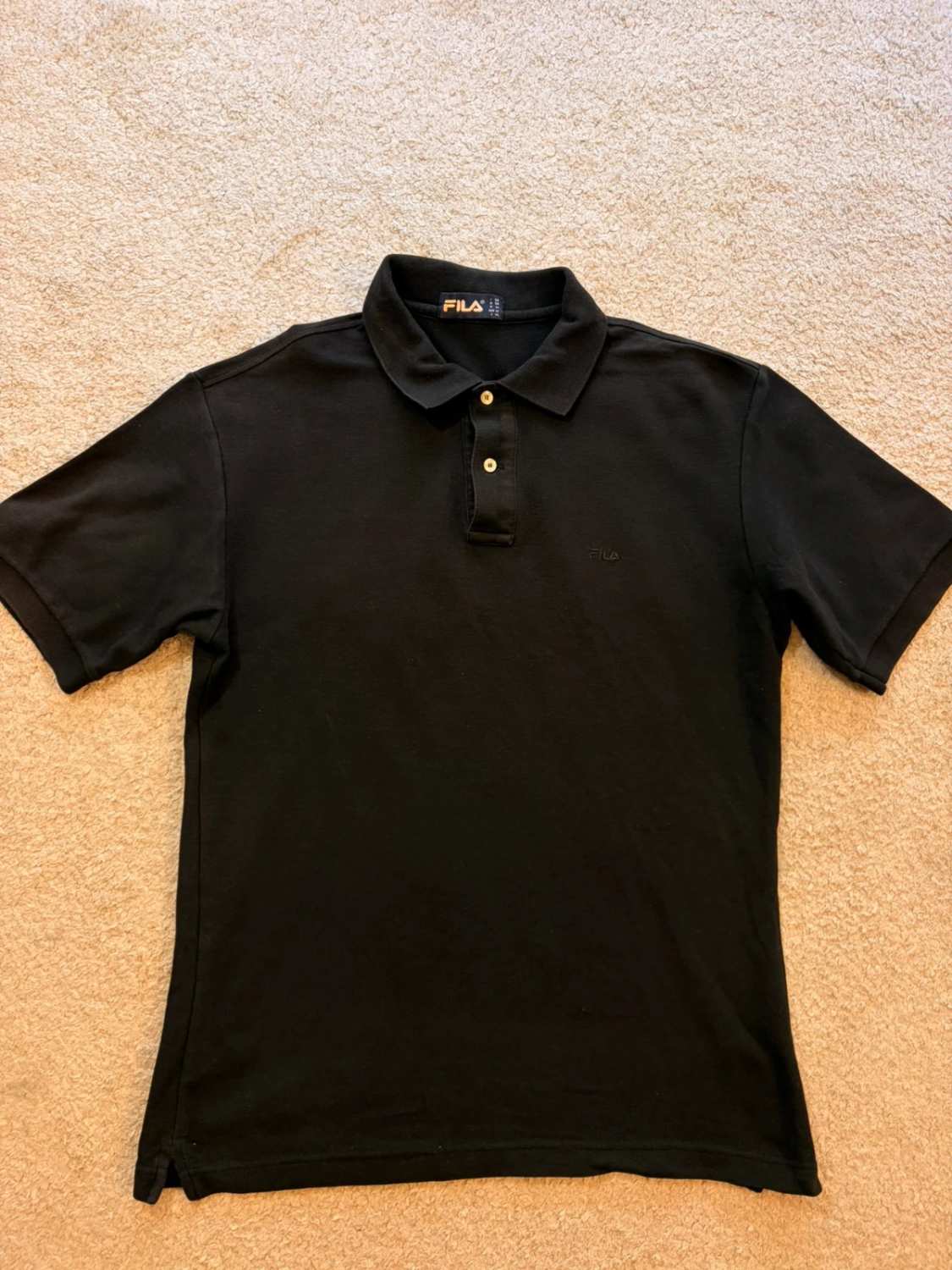 🎾 Polo Fila Noir - Coupe Italienne & Sportive