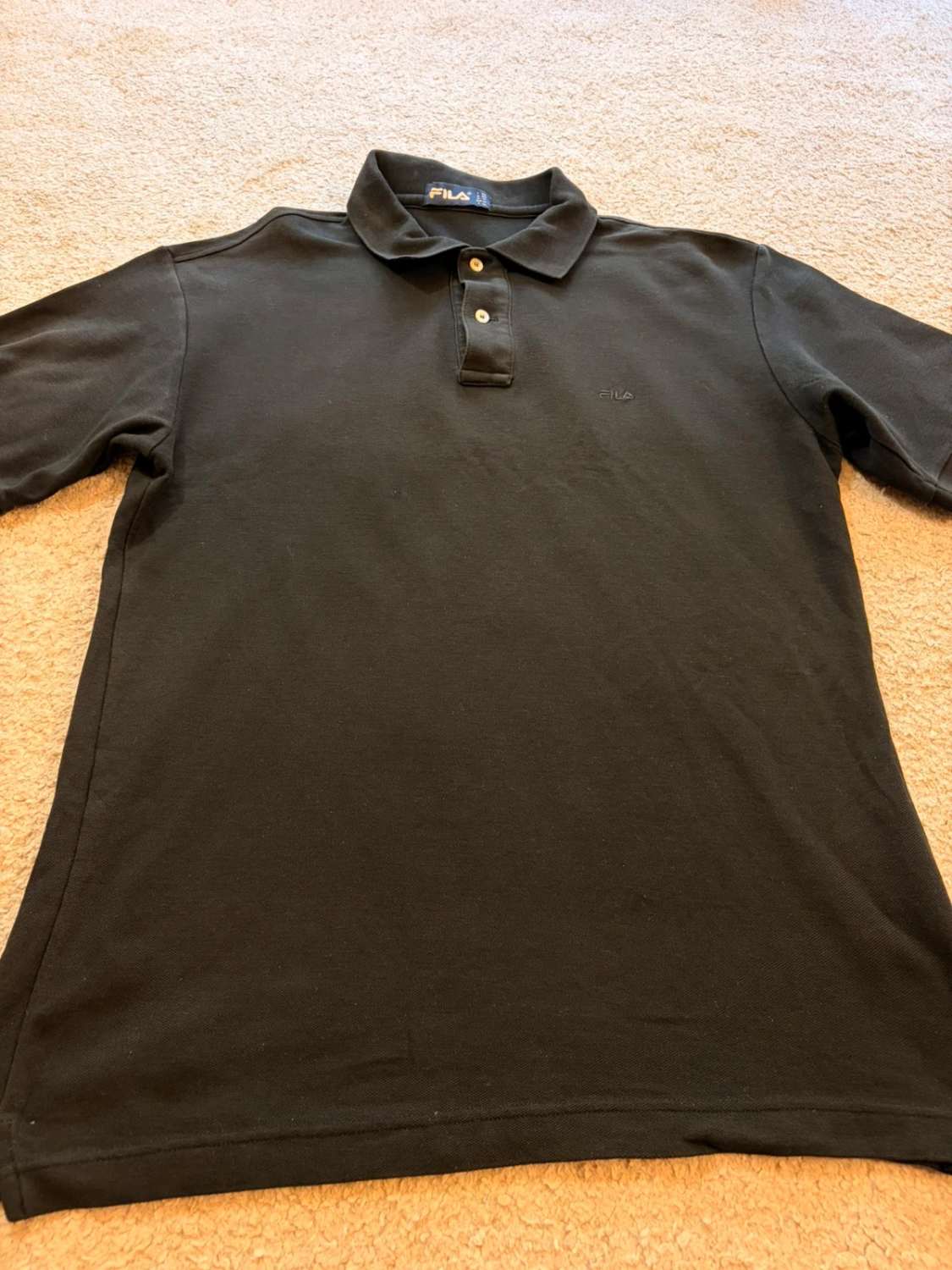 🎾 Polo Fila Noir - Coupe Italienne & Sportive