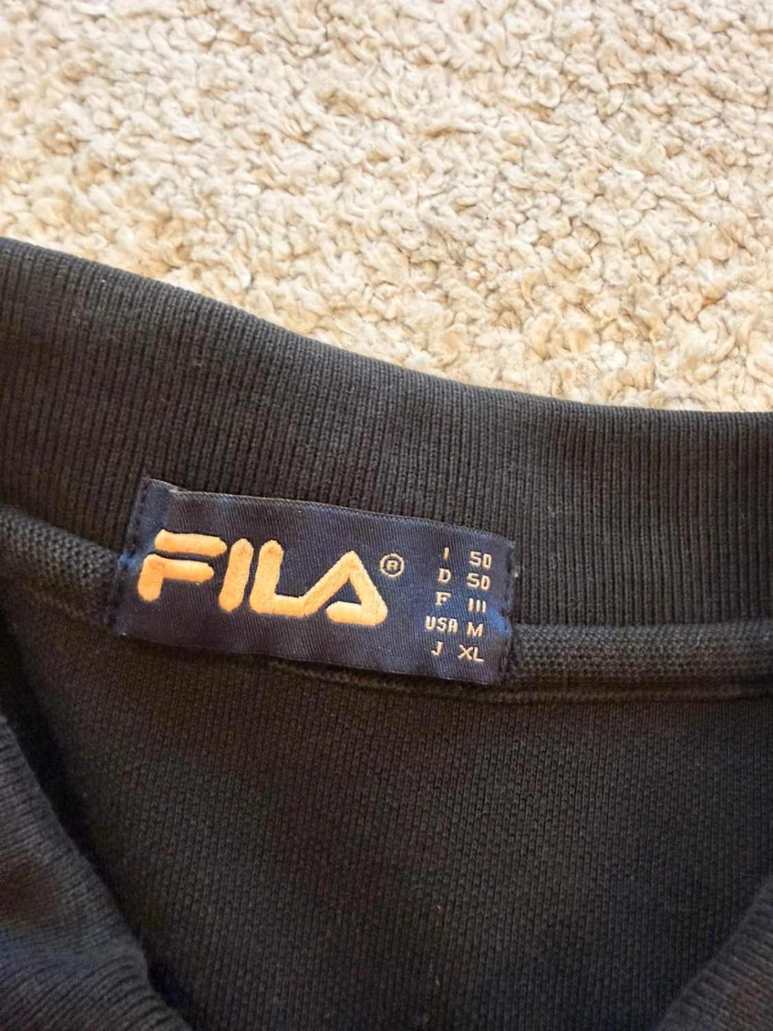 🎾 Polo Fila Noir - Coupe Italienne & Sportive