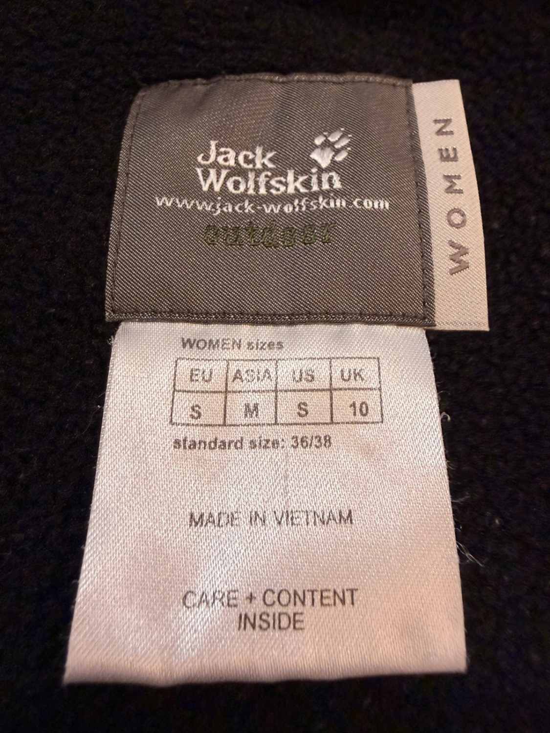 🖤 Veste Jack Wolfskin - Noir - Taille S