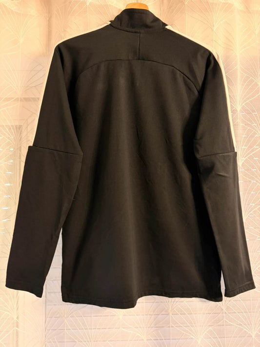 Veste noire à manches longues avec détails blancs, vue arrière