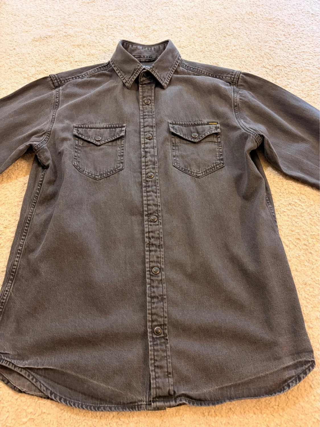 🐘 Chemise en Jean Jack&Jones - Gris Foncé - Taille S