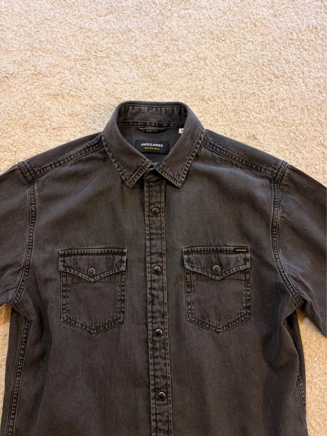 🐘 Chemise en Jean Jack&Jones - Gris Foncé - Taille S
