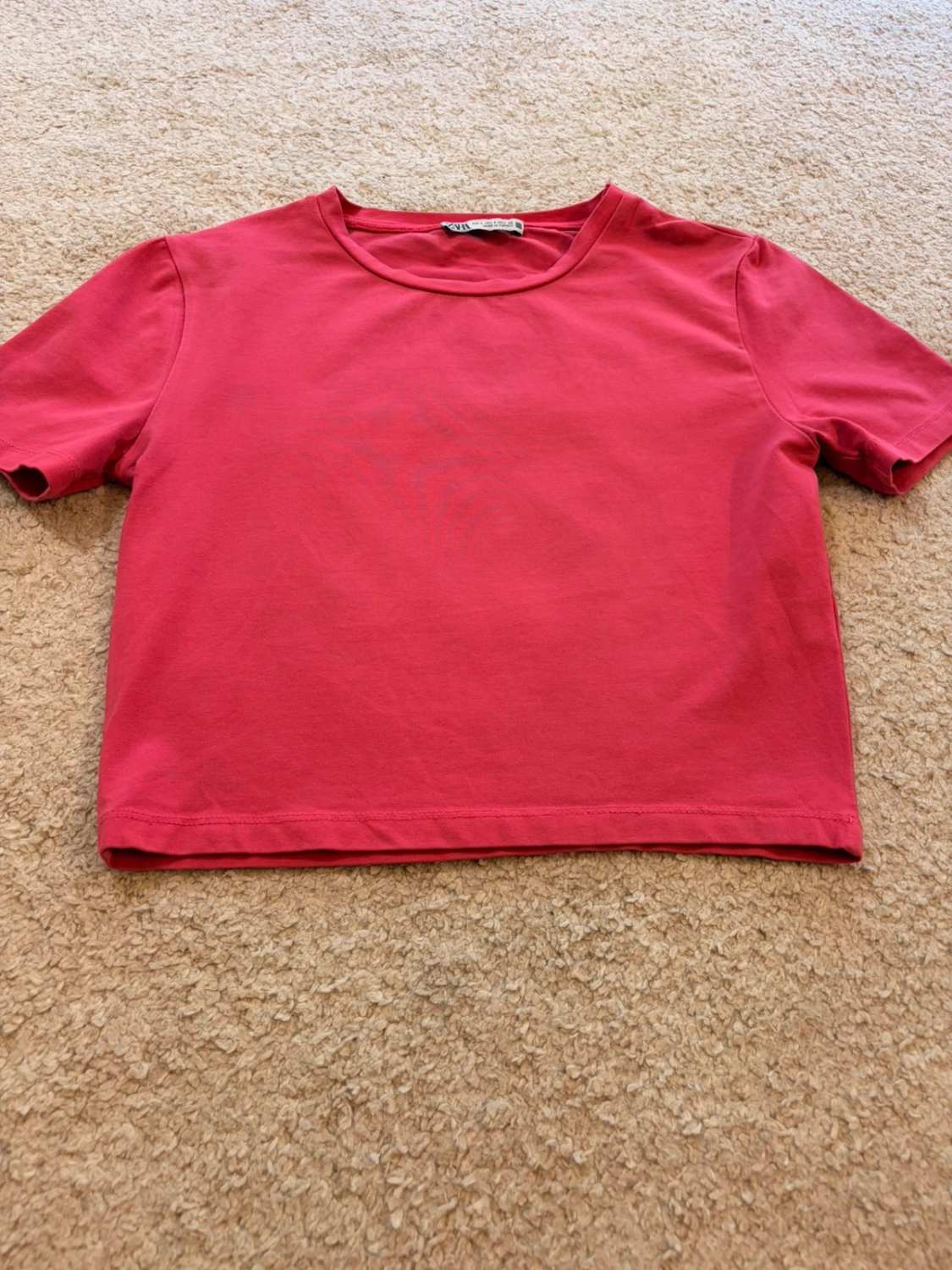 💖 Top Court Zara - Fuchsia - Taille S