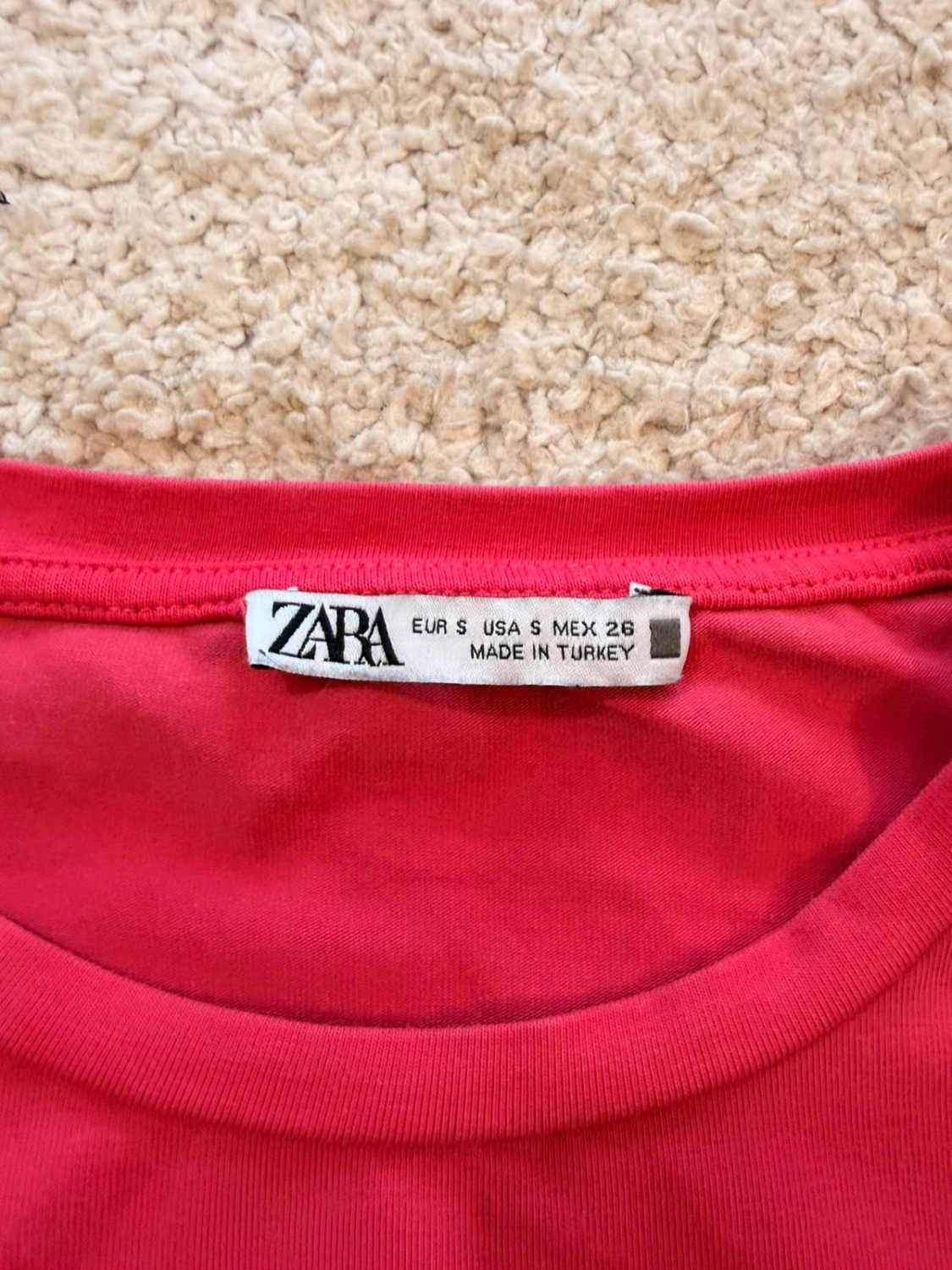 💖 Top Court Zara - Fuchsia - Taille S