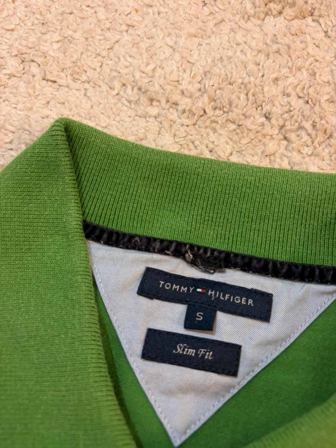💚 Polo Tommy Hilfiger Femme Slim Fit - Vert - Taille S