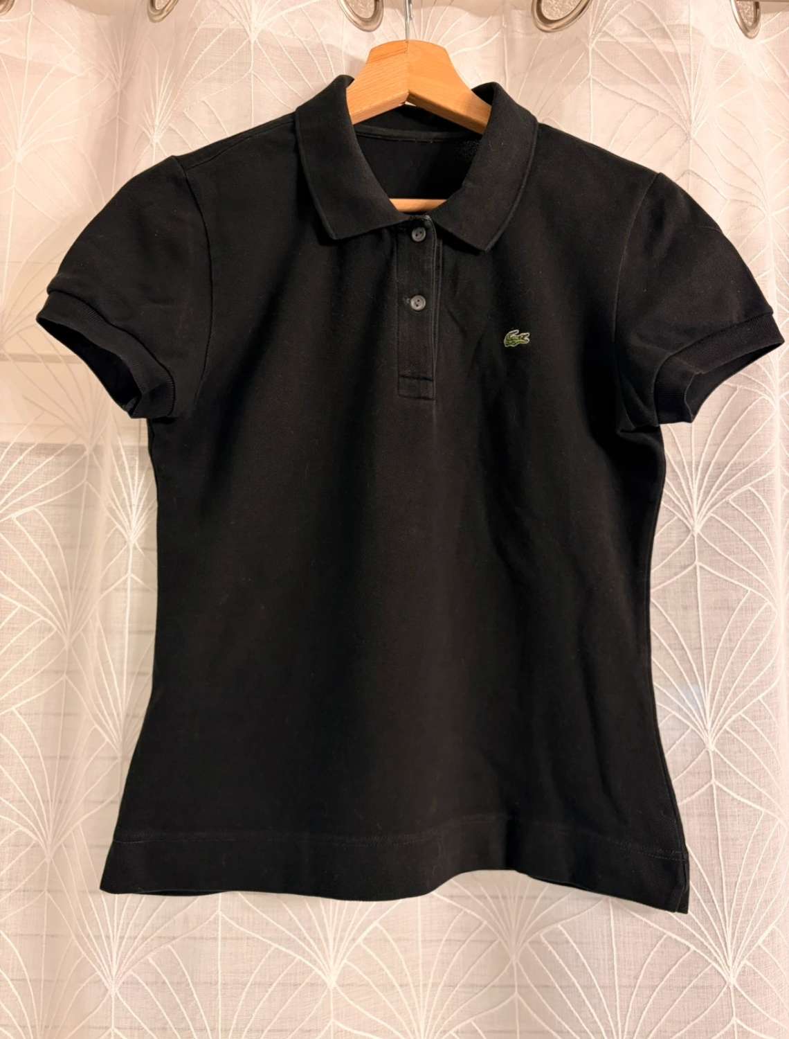 Polo Lacoste Femme - Noir - Taille S