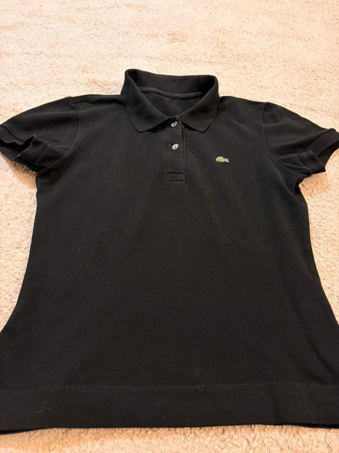Polo Lacoste Femme - Noir - Taille S