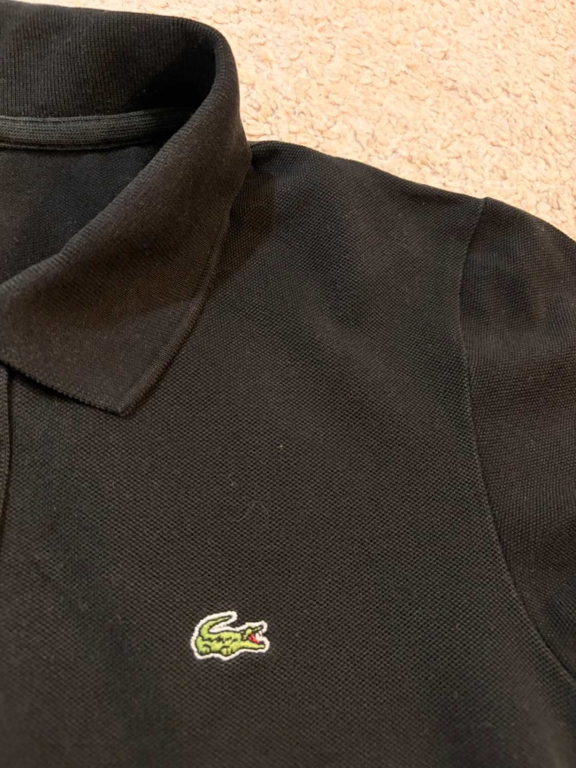 Polo Lacoste Femme - Noir - Taille S