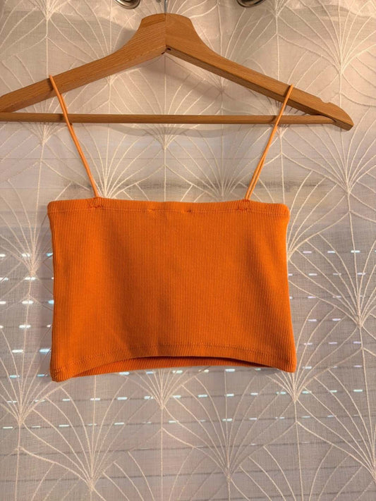 🍑👚 Top Zara Abricot à Bretelles - Fraîcheur & Légèreté