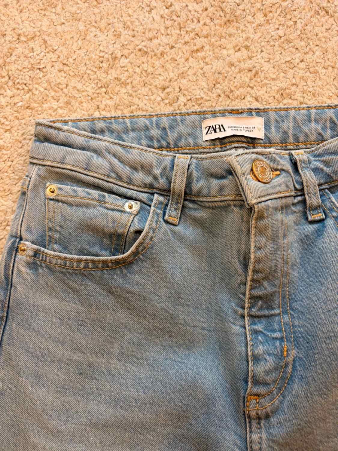 Jeans Zara Join Life Bleu Clair - Taille S