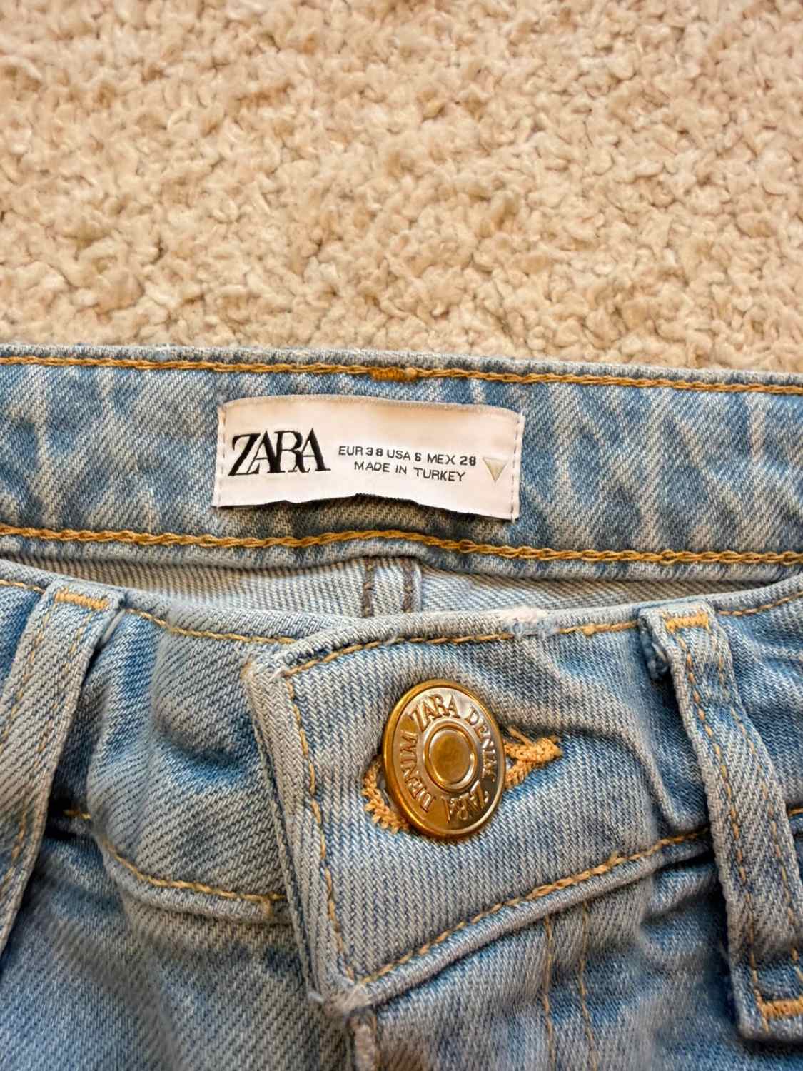 Jeans Zara Join Life Bleu Clair - Taille S