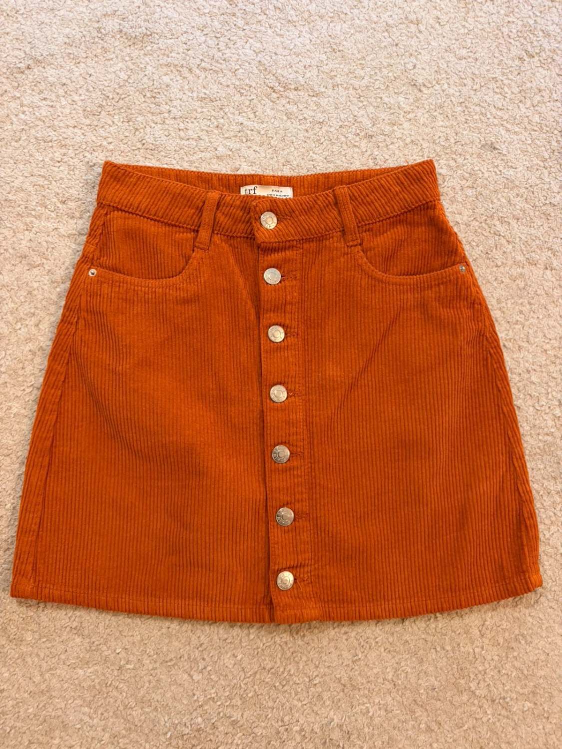 🧡 Jupe Zara Trafaluc - Orange - Taille XS