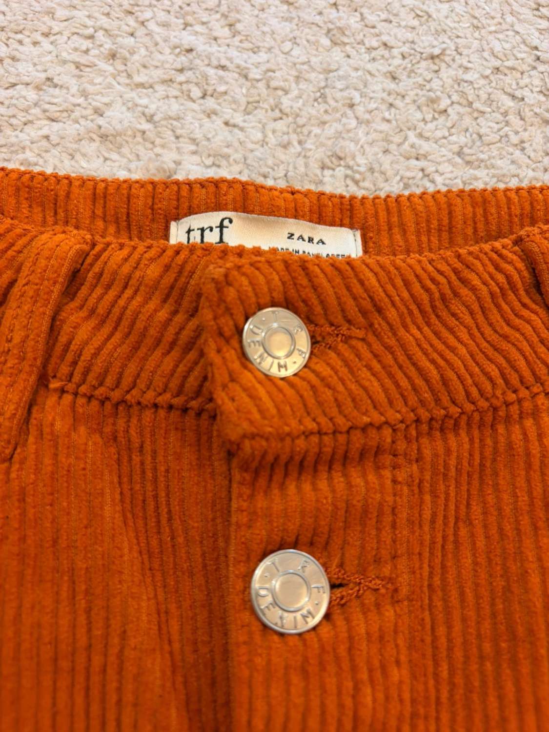 🧡 Jupe Zara Trafaluc - Orange - Taille XS