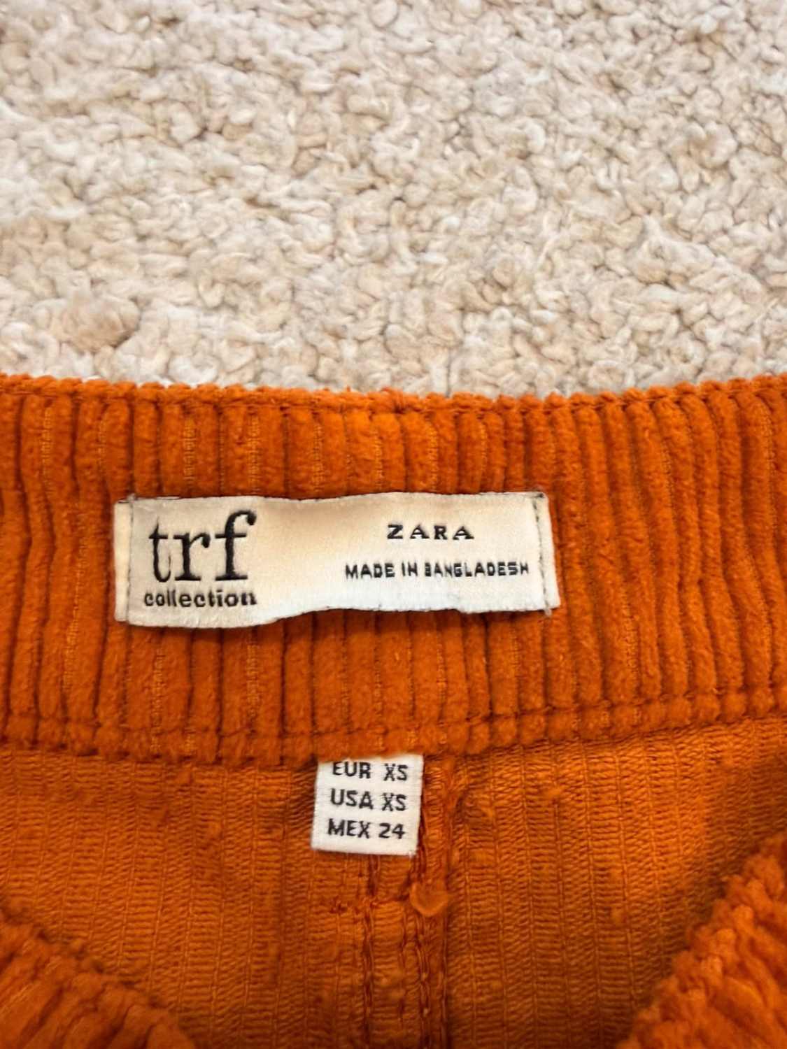 🧡 Jupe Zara Trafaluc - Orange - Taille XS