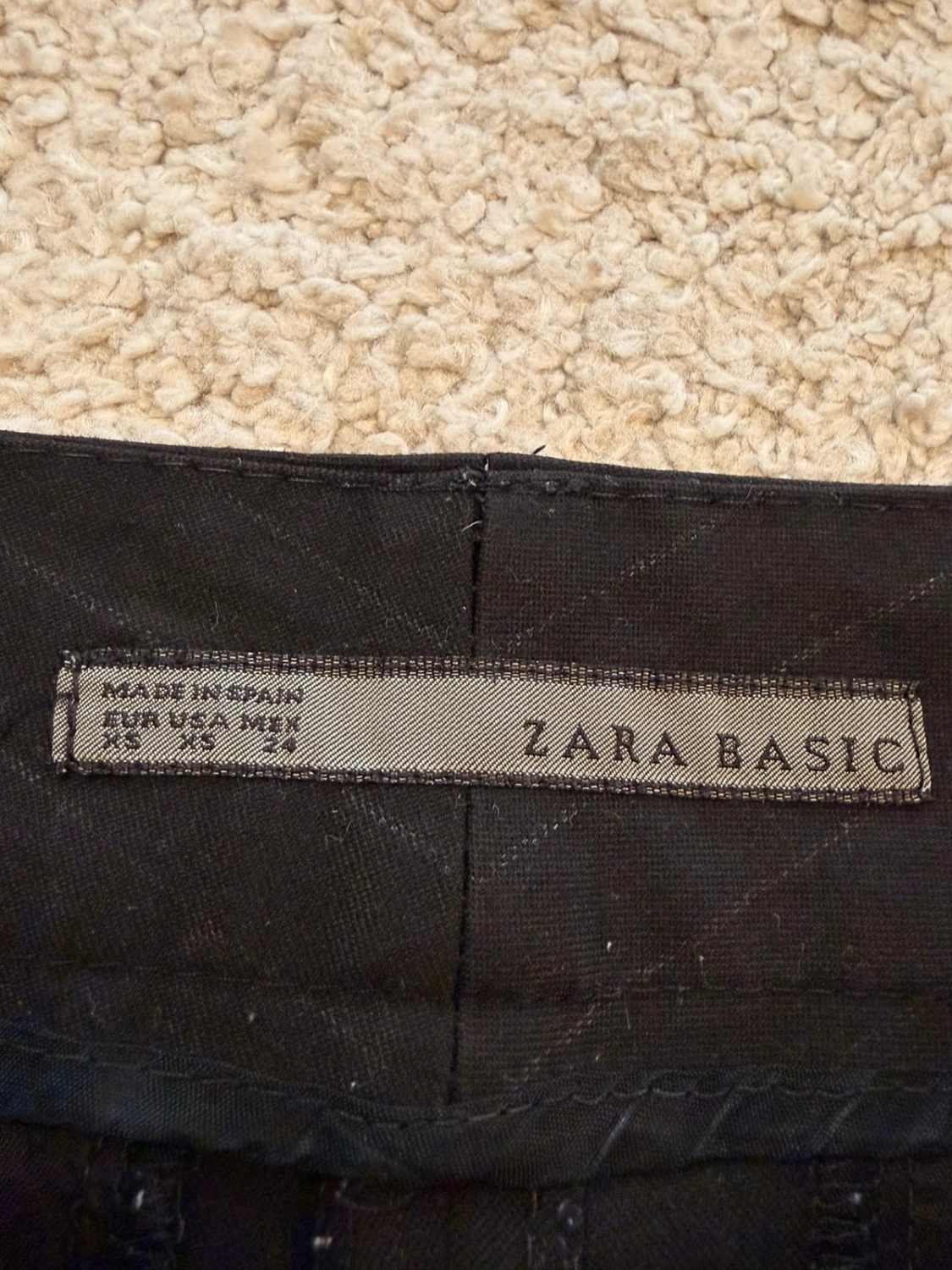 Short Chino Zara Basic - Rayures Noir & Gris - Taille XS