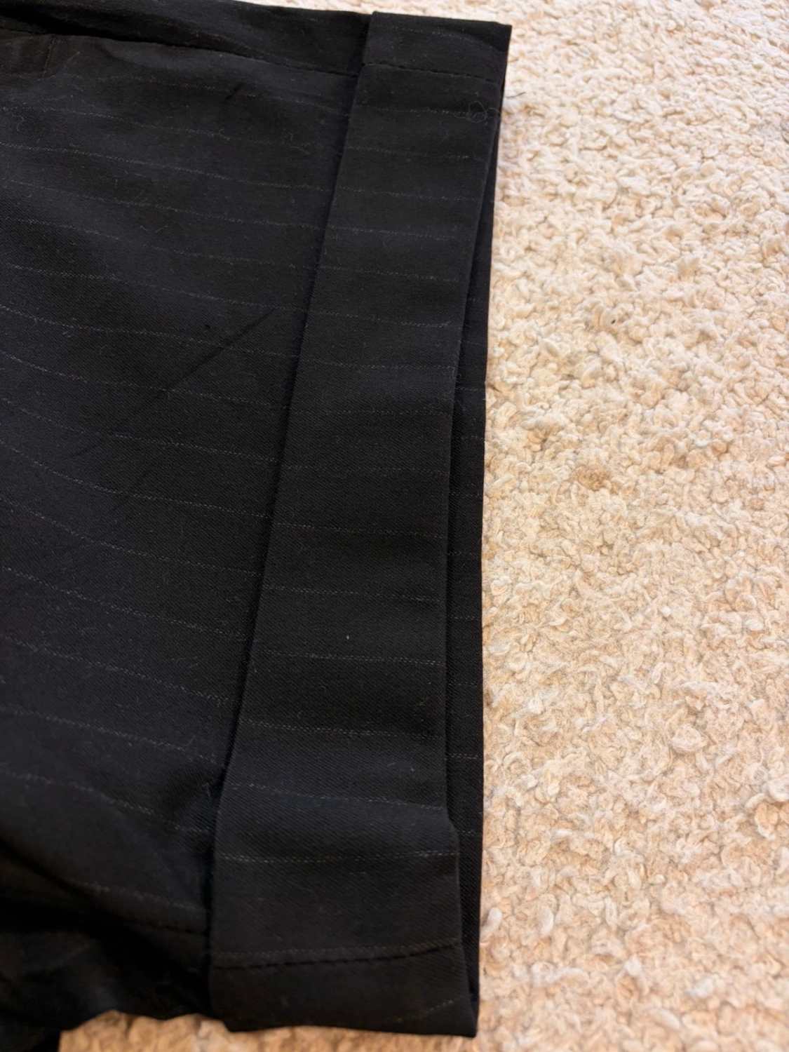 Short Chino Zara Basic - Rayures Noir & Gris - Taille XS