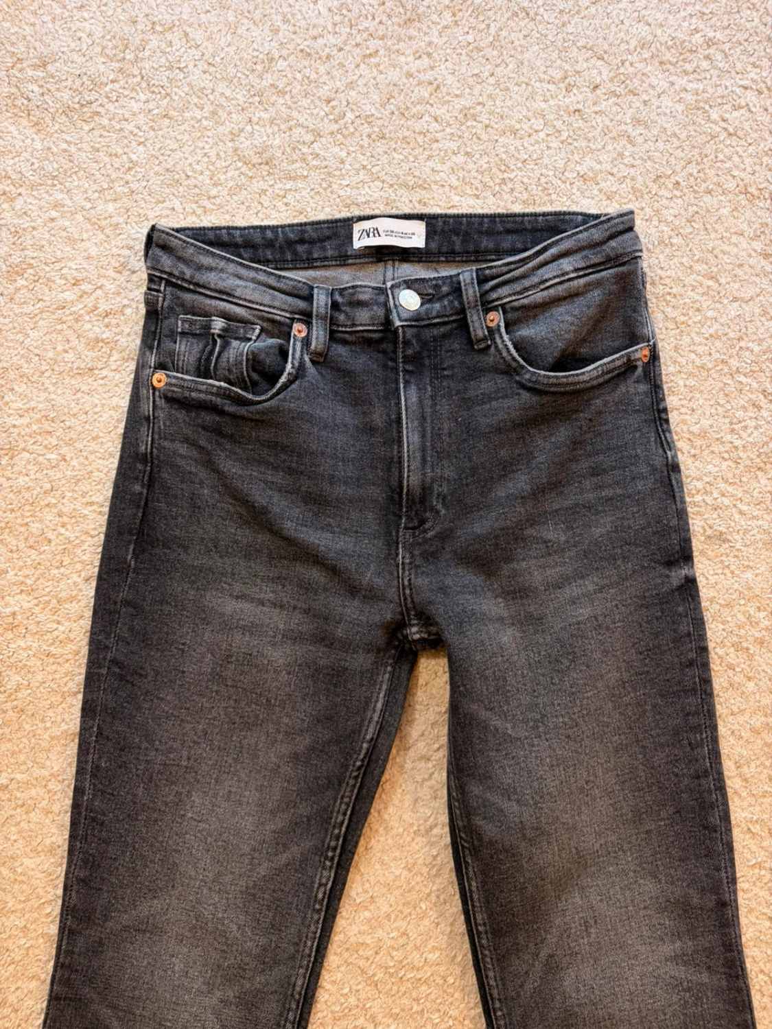 Jeans Zara Gris Foncé - Taille XS