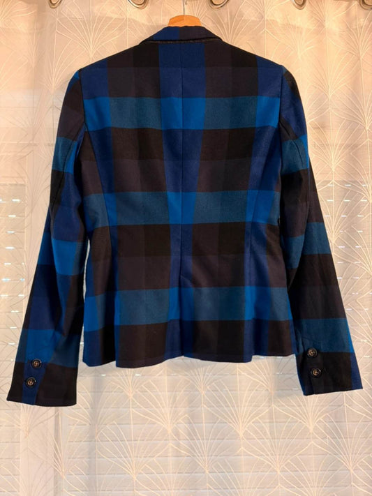 Blazer Boss Orange a Quadri Nero/Blu Marino - Casual Chic