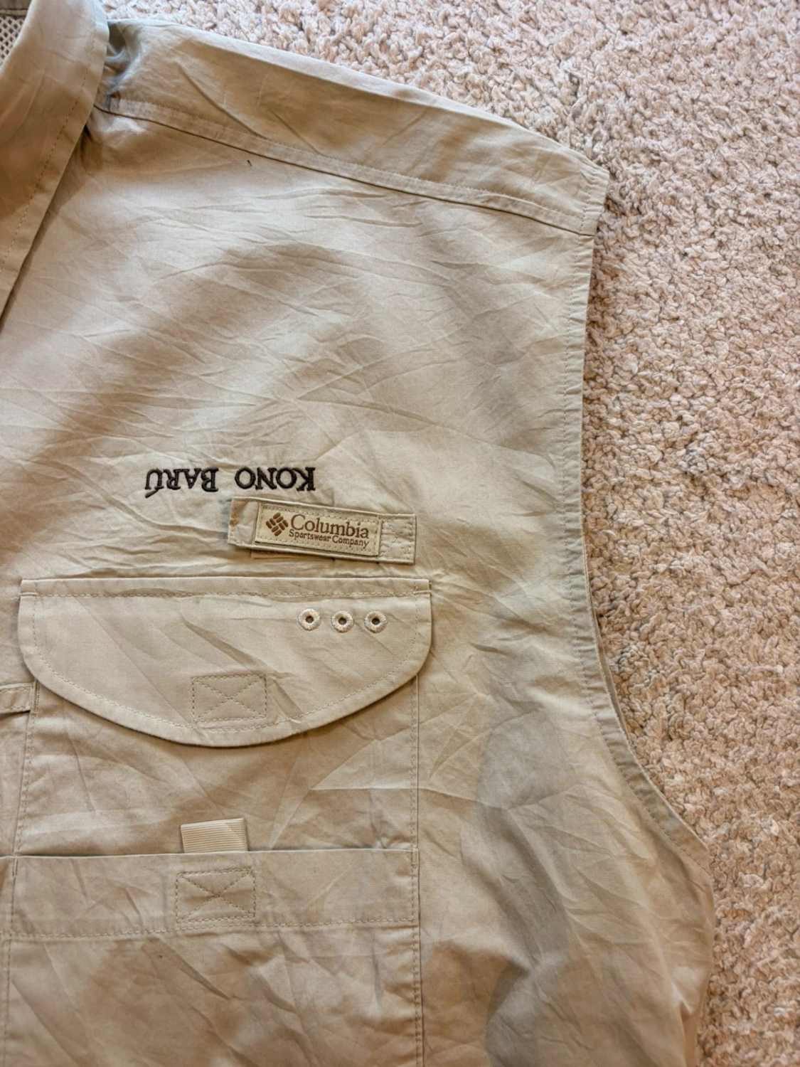 Chemise Columbia PFG Sans Manches Beige - Aventure & Fonctionnelle
