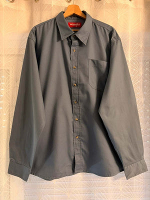 🔵 Chemise Wrangler Homme - Bleu - Taille XL