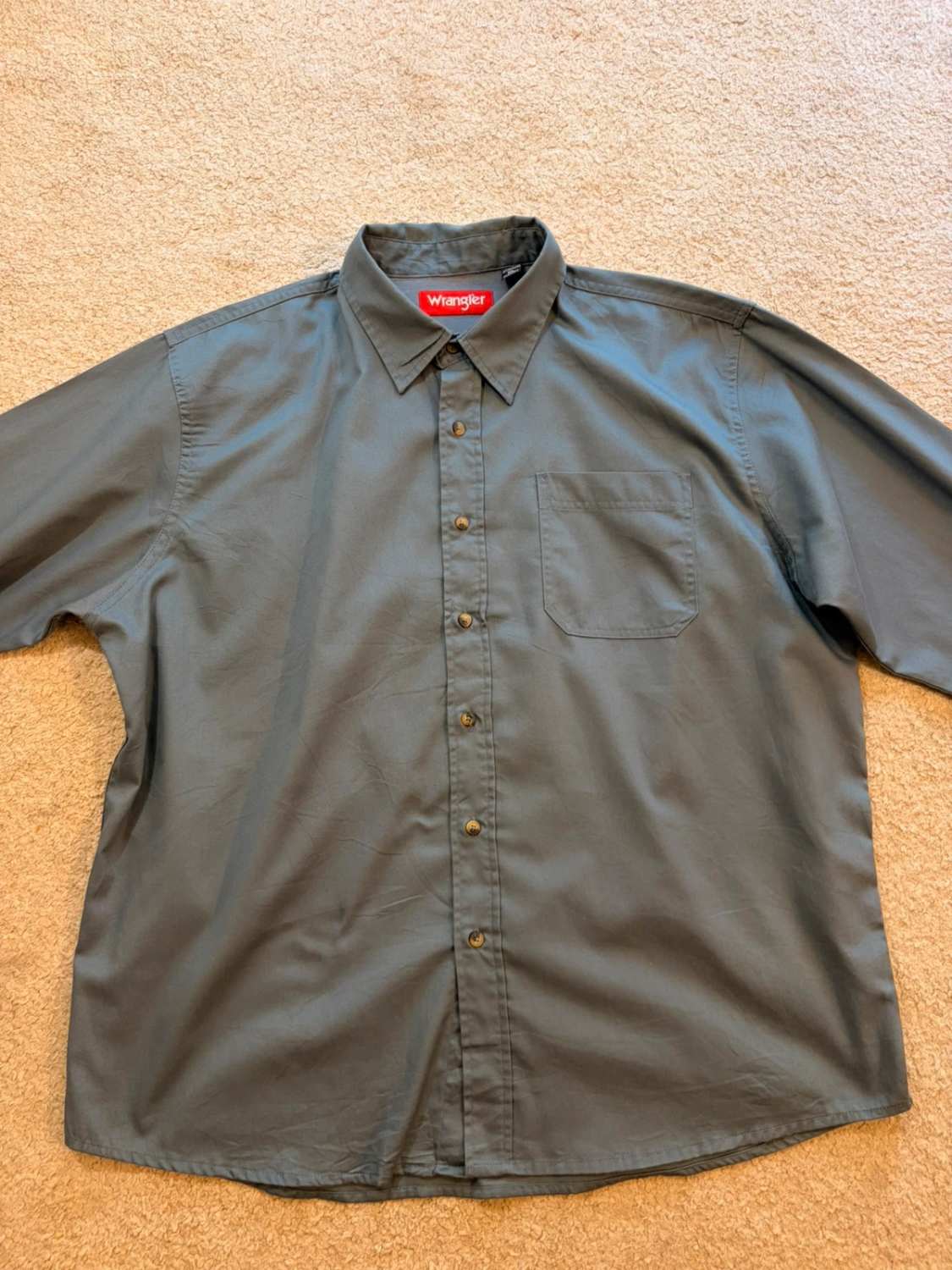 🔵 Chemise Wrangler Homme - Bleu - Taille XL