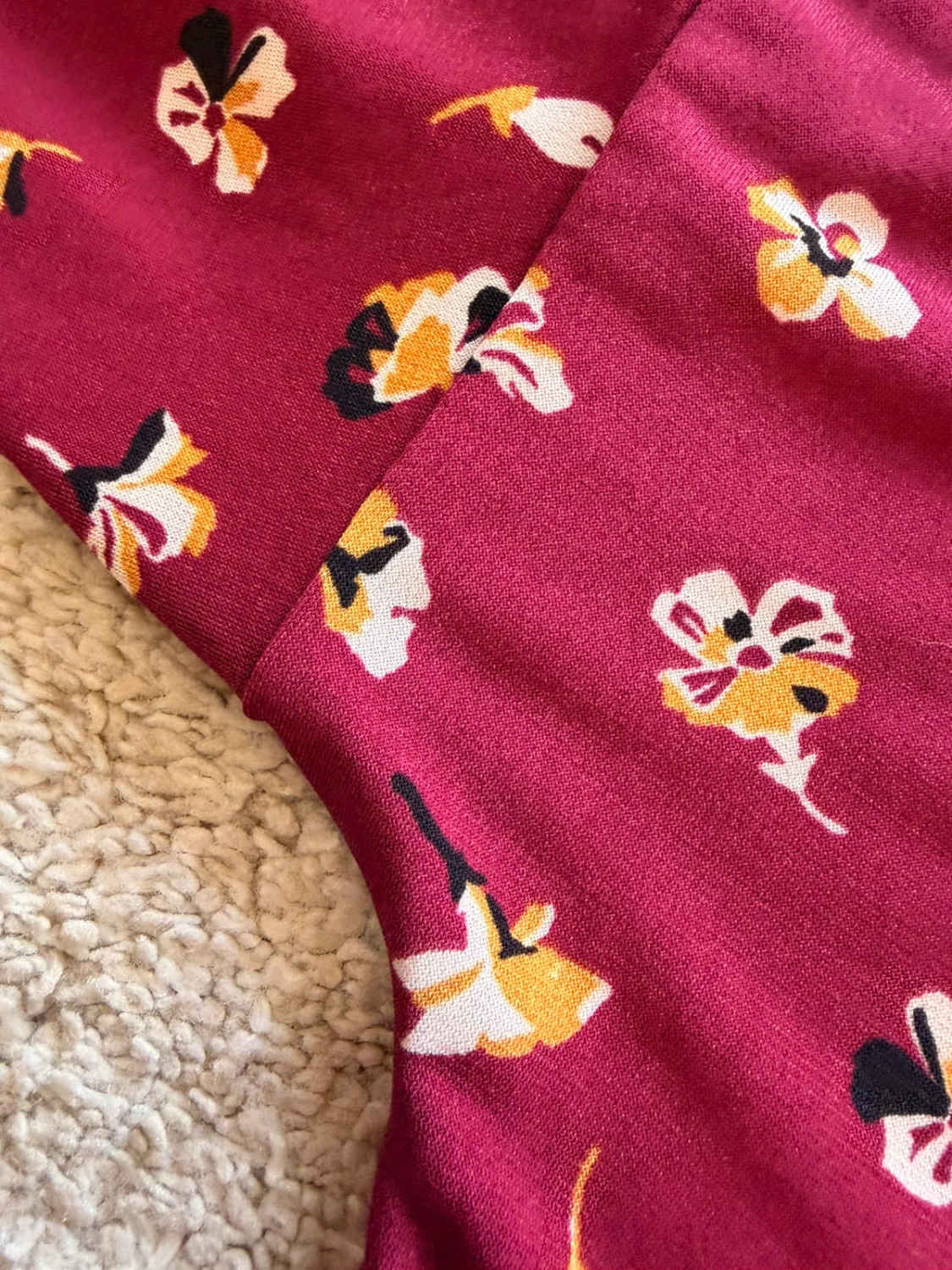 Blouse Emme Marella Bordeaux à Motif Fleur - Romantique & Fluide