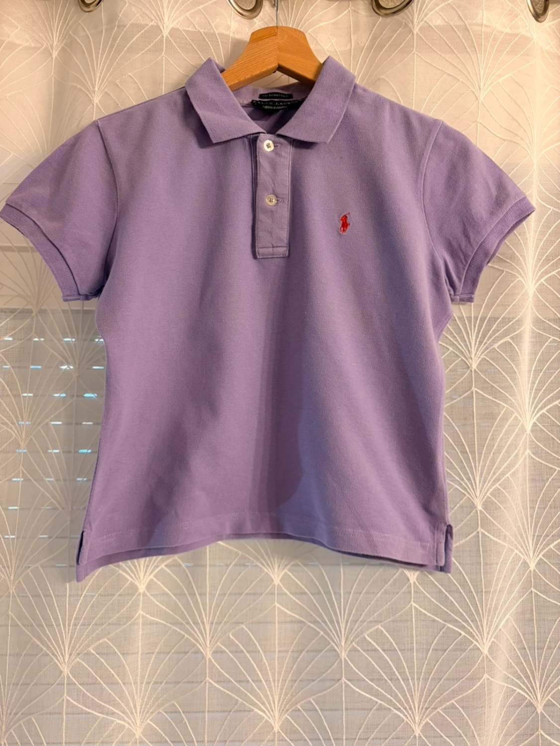 💜Polo Ralph Lauren M Femme Crop Lila - The Skinny Polo Tendance