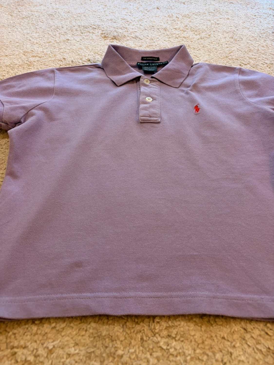 💜Polo Ralph Lauren M Femme Crop Lila - The Skinny Polo Tendance
