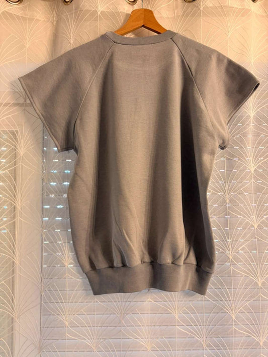 🤍Felpa Sportiva Kappa senza Maniche Grigia - Sport-Chic & Logo Iconico
