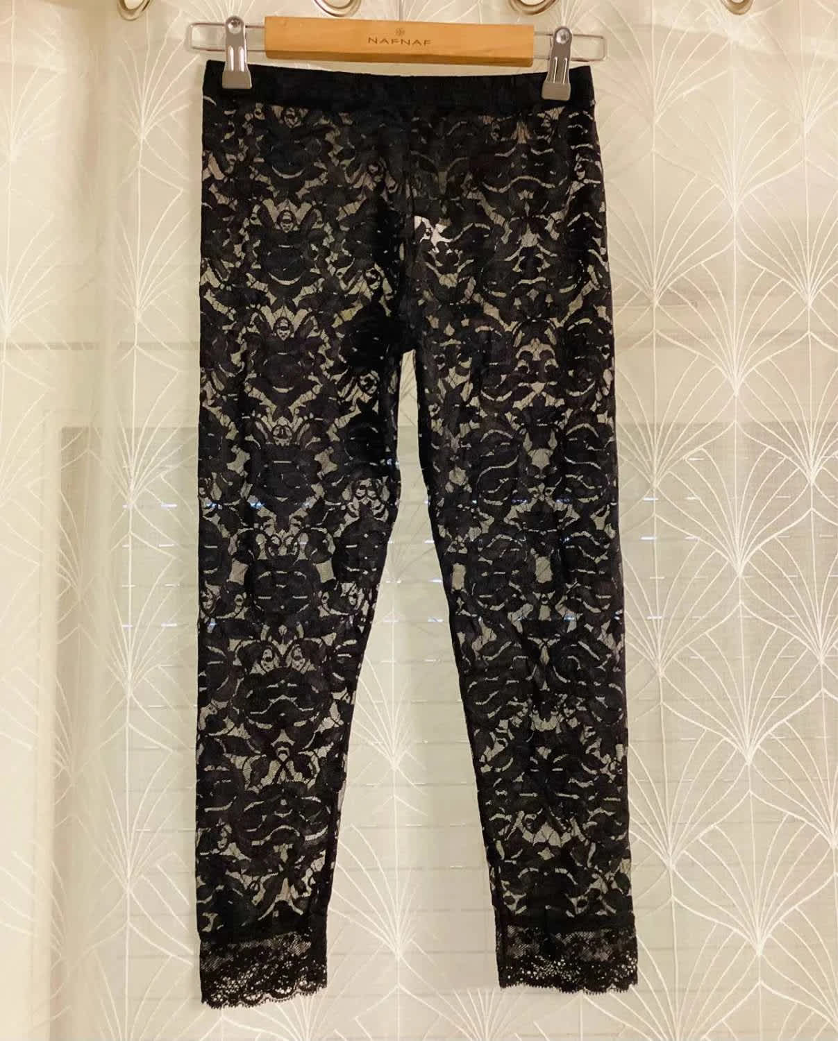 🖤 Legging Transparent - Noir - Taille S/M - Nylon/Elastane