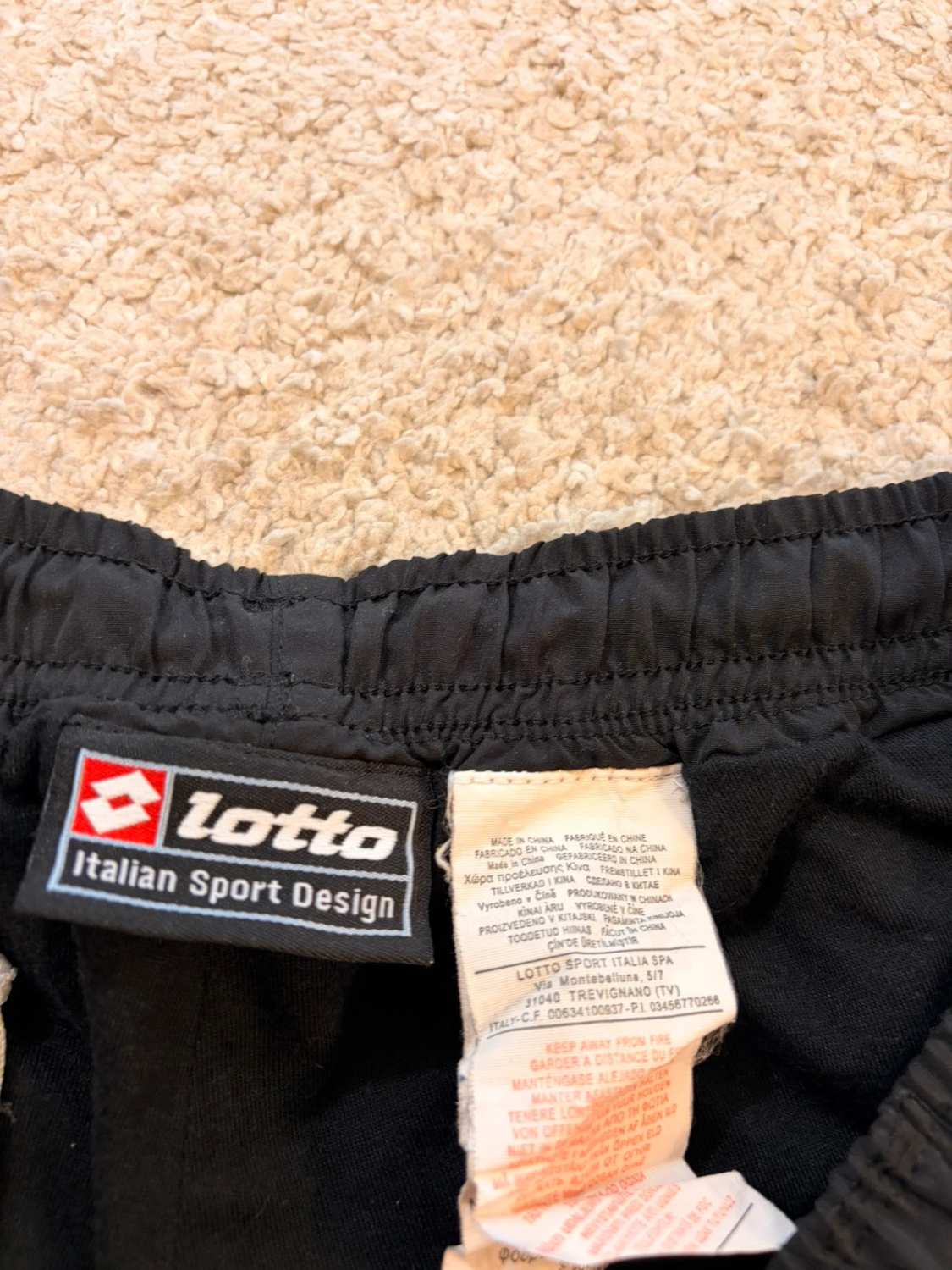 🖤 Short Lotto Homme - Noir - Taille XL