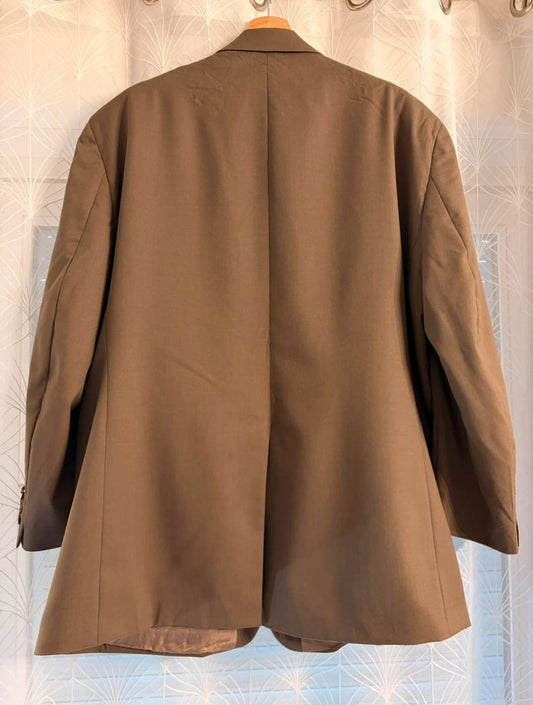 Blazer Chaps Uomo - Kaki - Taglia 48R (XL) - Lana Vergine