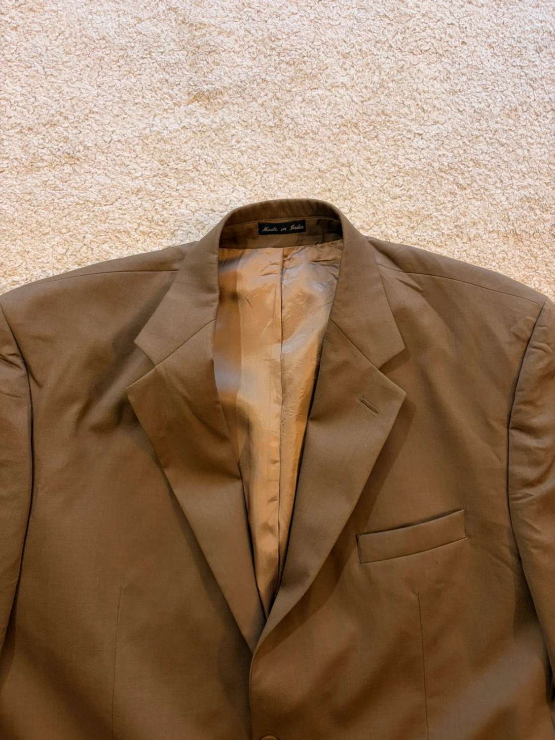 Blazer Chaps Homme - Kaki - Taille 48R (XL) - Laine Vierge