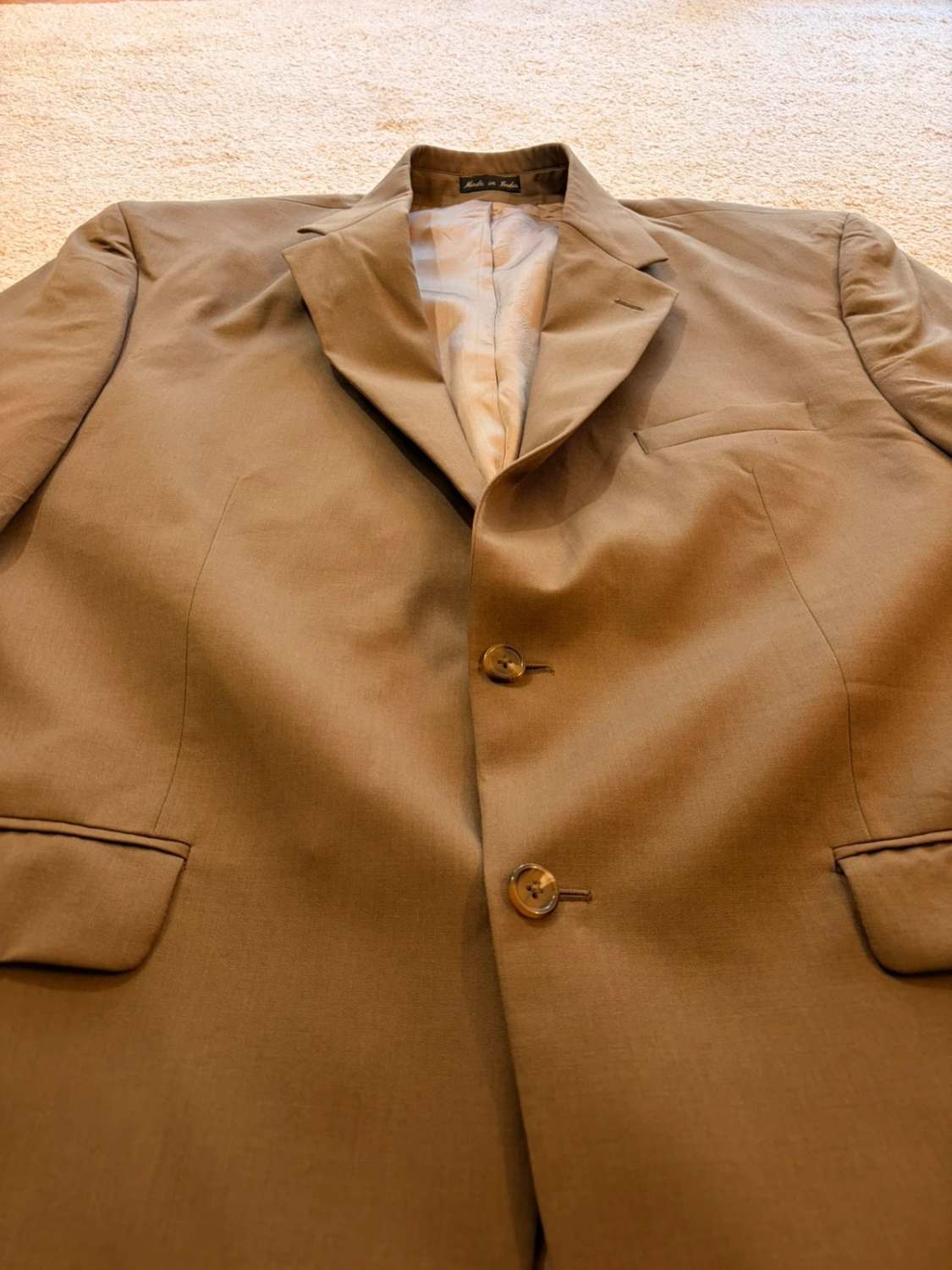 Blazer Chaps Homme - Kaki - Taille 48R (XL) - Laine Vierge