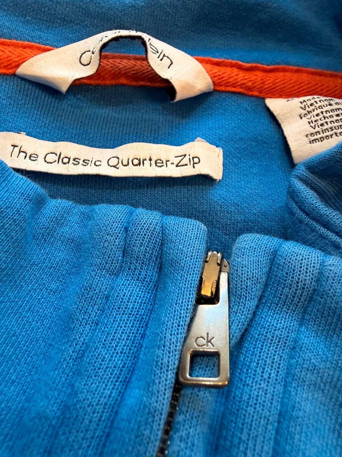 🔵🧥 Veste Calvin Klein Classic Quarter Bleu