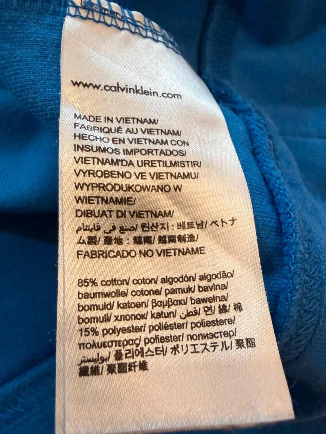 🔵🧥 Veste Calvin Klein Classic Quarter Bleu