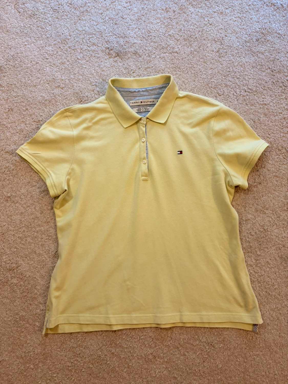 🍃👕 Polo Tommy Hilfiger Femme jaune - Confort & Style