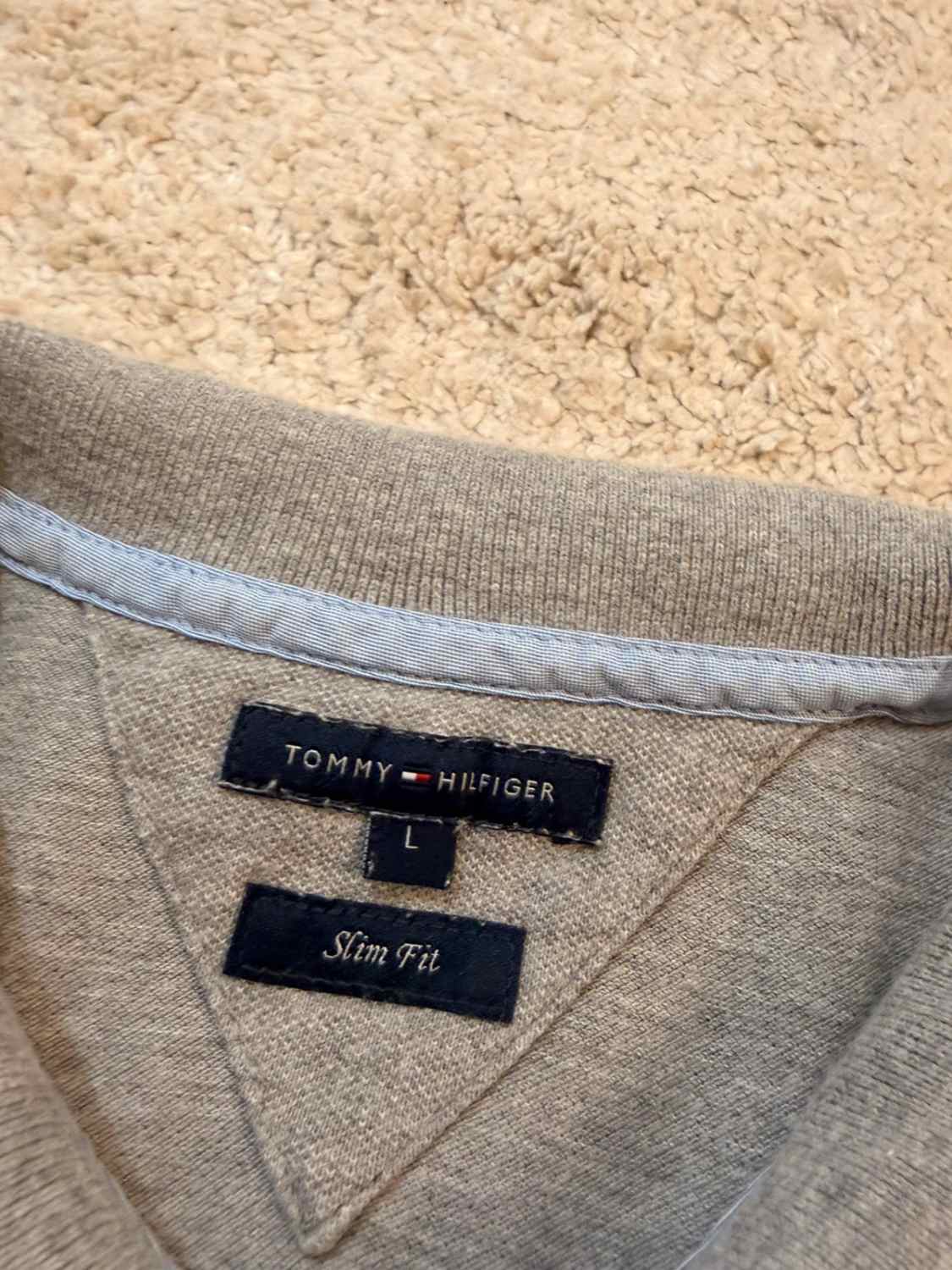 Polo Tommy Hilfiger Femme Slim Fit - Gris - Taille L