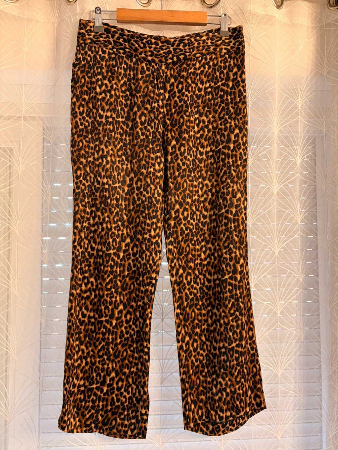 Pantalon Zara Léopard Noir/Marron - Taille M