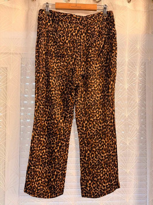 Pantalon Zara Léopard Noir/Marron - Taille M