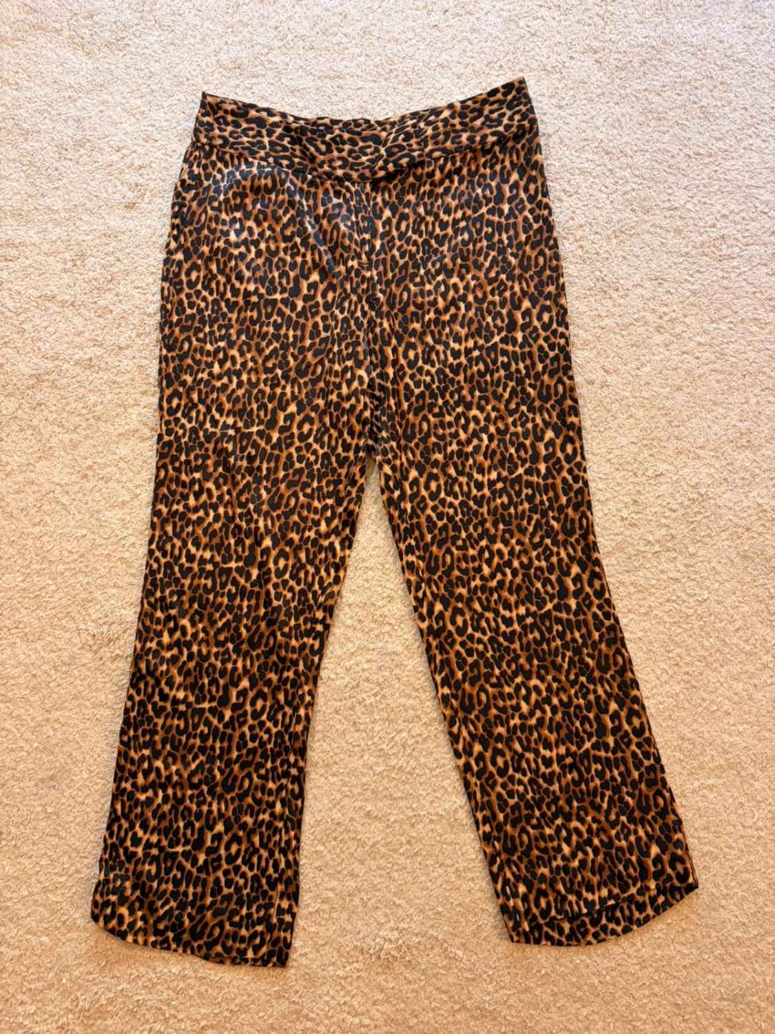 Pantalon Zara Léopard Noir/Marron - Taille M