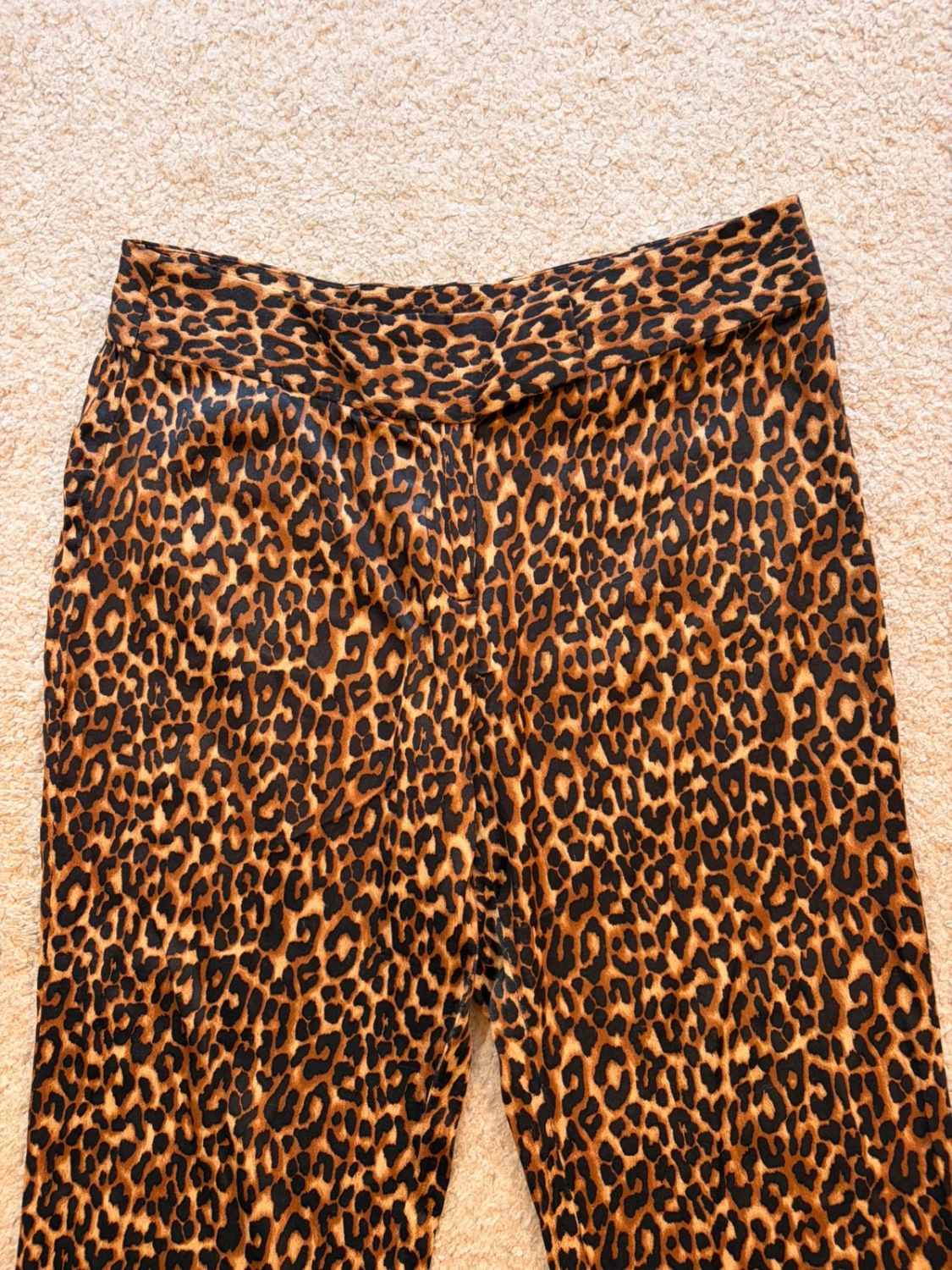 Pantalon Zara Léopard Noir/Marron - Taille M